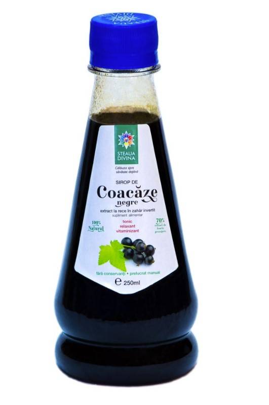 Sirop de coacaze negre, 250ml - steaua divina