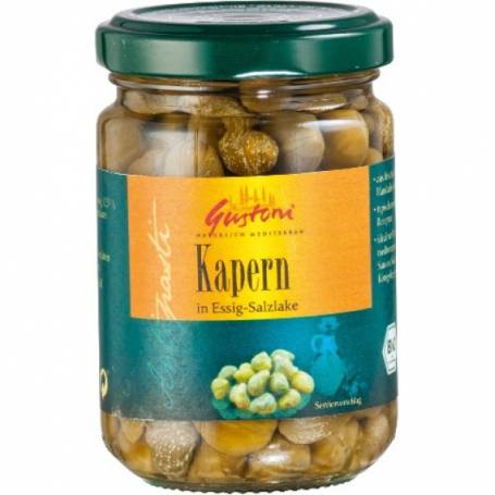 Capere in saramura, eco-bio, 140g - Gustoni