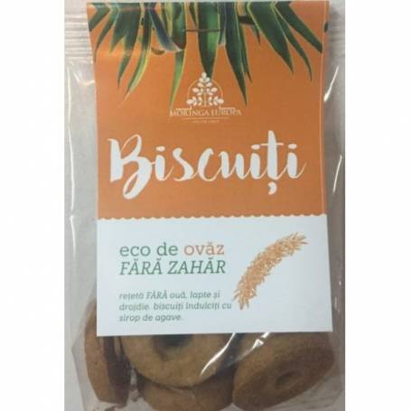 Biscuiti cu ovaz fara zahar, eco-bio, 250g - Moringa Eur