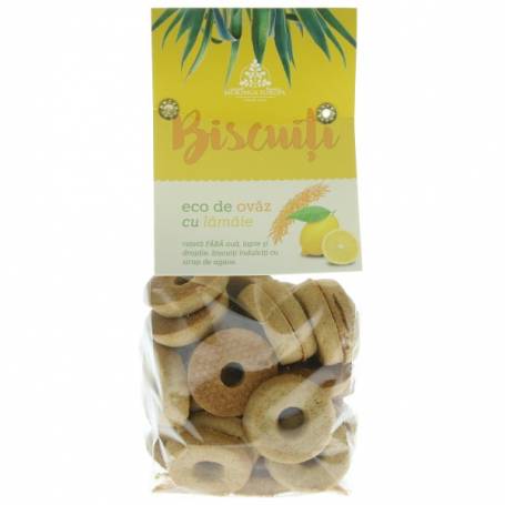 Biscuiti de ovaz cu lamaie, eco-bio, 250g - Moringa Eur