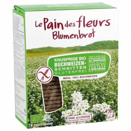 Paine cu hrisca, fara gluten, eco-bio, 150g - Blumenbrot