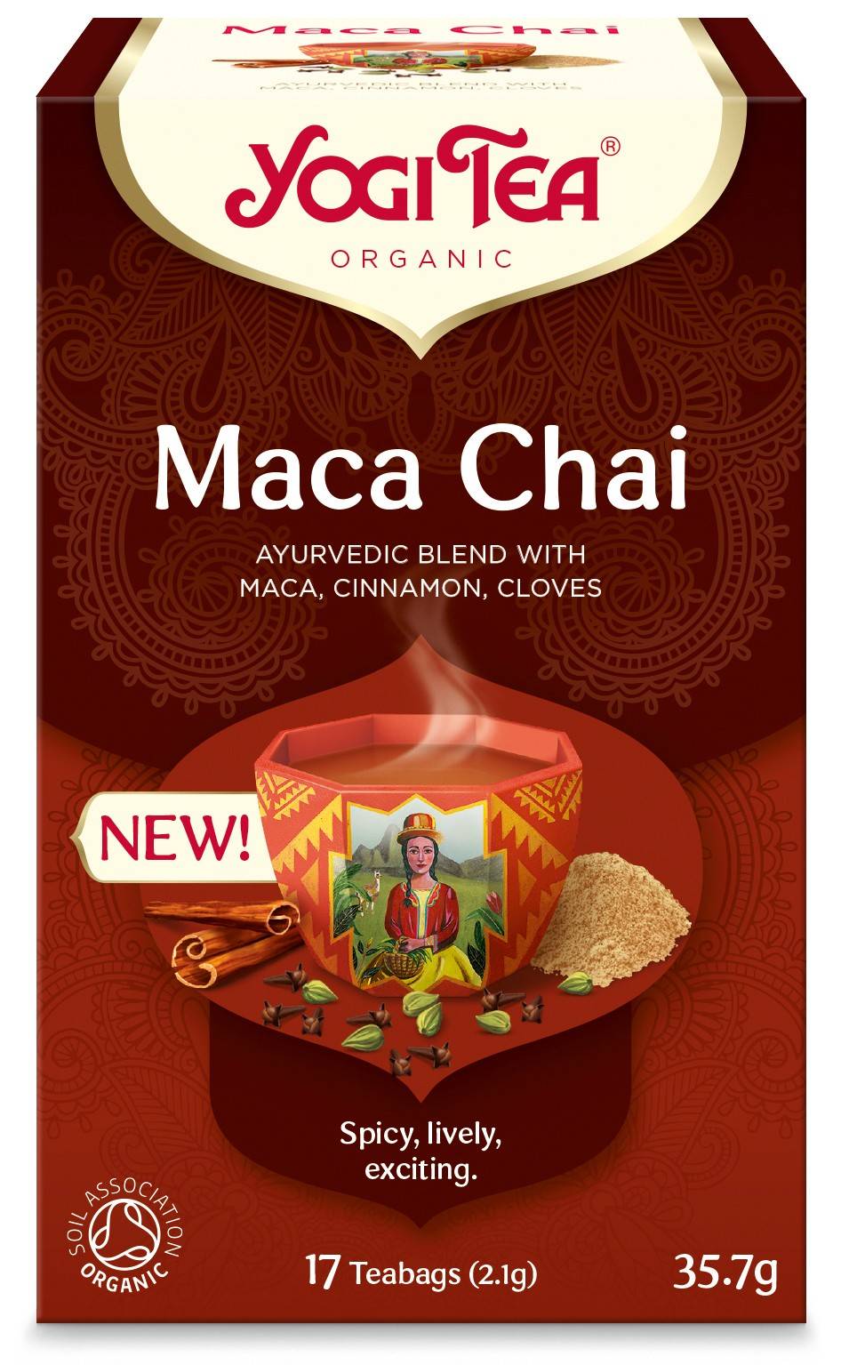 Ceai maca chai, eco-bio, 17pl, yogi tea