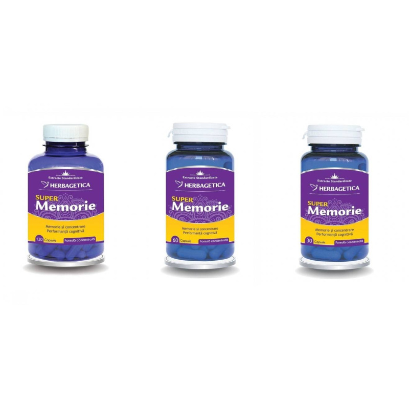 Super Memorie - Herbagetica - 30 capsule