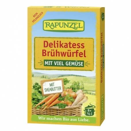 Cuburi de supa de legume delikatess, eco-bio, 68g - Rapunzel