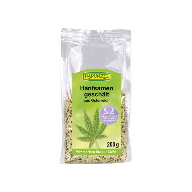 Seminte de canepa decojite, eco-bio, 200g - Rapunzel
