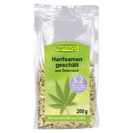 Seminte de canepa decojite, eco-bio, 200g - Rapunzel