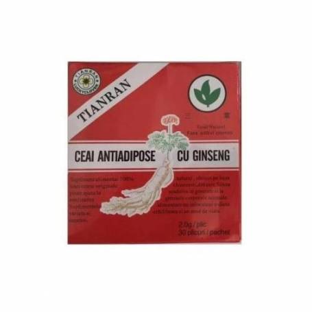 Ceai antiadipos rosu cu ginseng, 30dz - Sanye