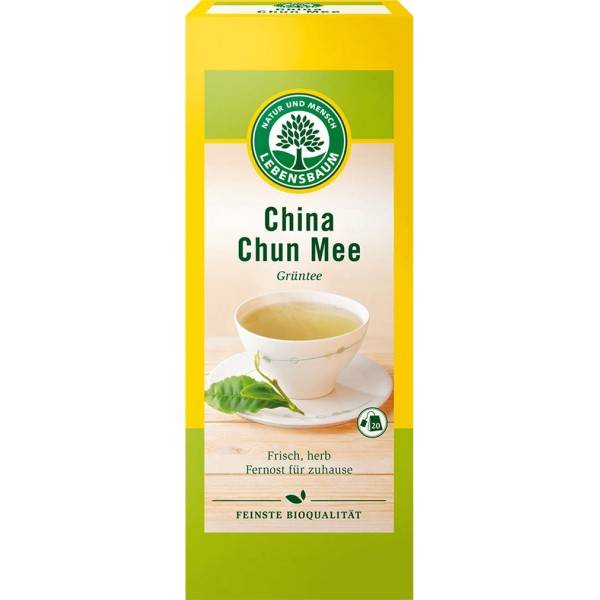 Ceai verde china chun mee, eco-bio, 20plicuri - lebensbaum