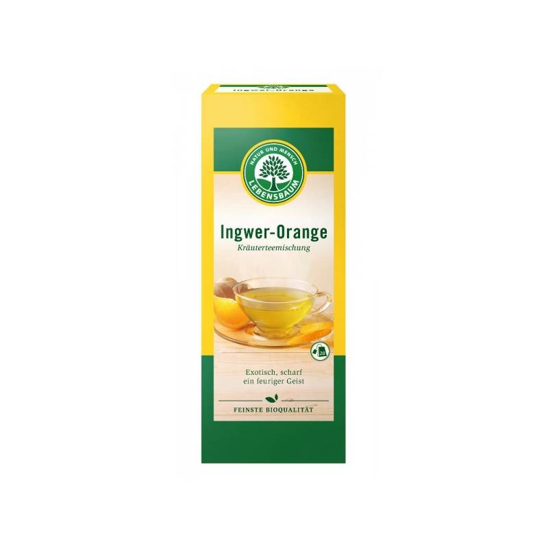 Ceai de ghimbir cu portocale, eco-bio, 20pliculete - Lebensbaum