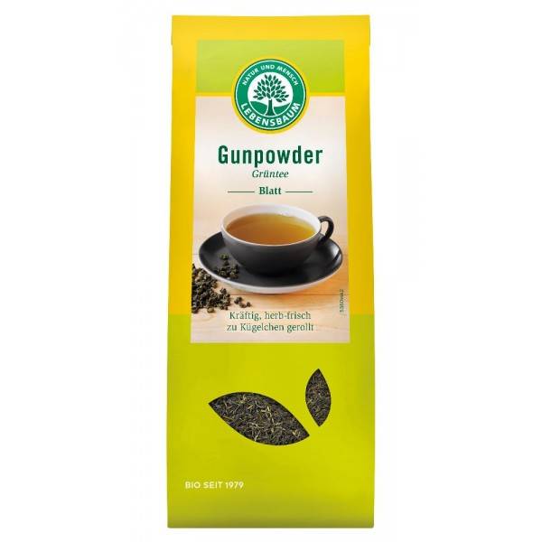 Ceai verde gunpowder china, eco-bio, 100g - lebensbaum