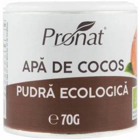 Apa de cocos pudra, eco-bio, 70 g, Pronat