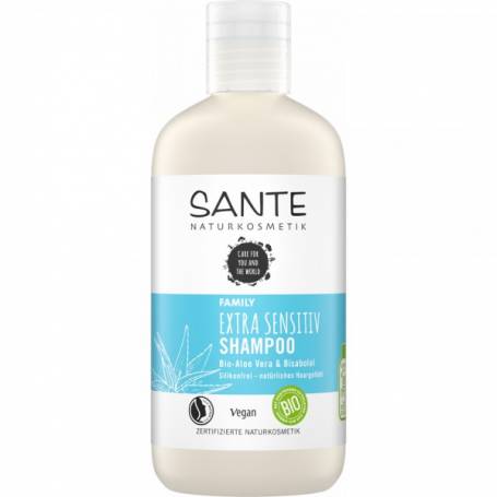 Sampon pentru par sensibil cu aloe vera, eco-bio, 250ml - Sante