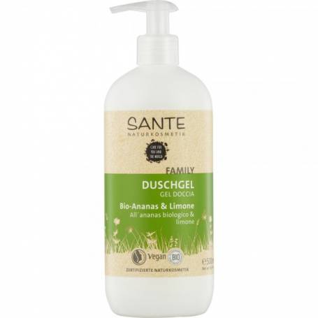 Gel de dus cu ananas si lamaie, eco-bio, 500ml - Sante