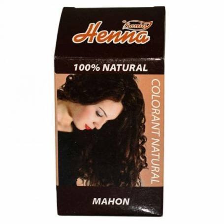 Colorant natural de par cu henna, nuanta mahon, 100g - Henna Sonia