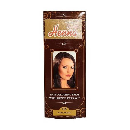 Balsam colorant pentru par nr115, nuanta ciocolatiu, 75g - Henna Sonia