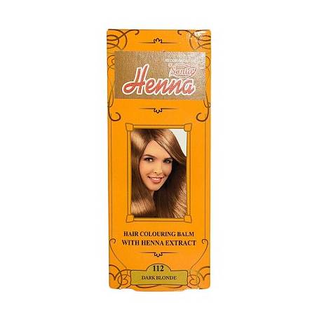 Balsam colorant pentru par nr112, nuanta blond inchis, 75g - Henna Sonia