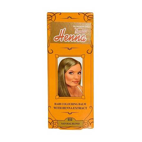 Balsam colorant pentru par nr111, nuanta blond natural, 75g - Henna Sonia