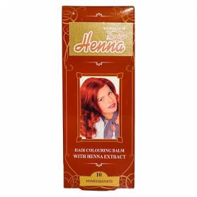 Balsam colorant pentru par nr10, nuanta rosu rodie, 75g - Henna Sonia