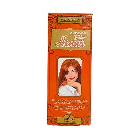 Balsam colorant pentru par nr5, nuantablond paprika, 75g - Henna Sonia