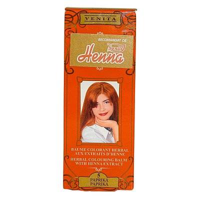 Balsam colorant pentru par nr. 5, nuanta blond paprika, 75g - Henna Sonia