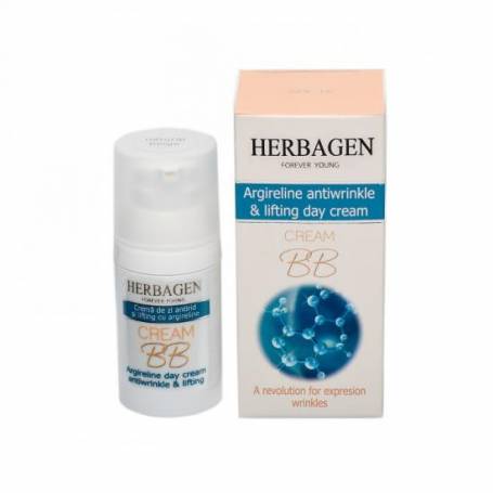 Crema BB de zi antirid si lifting cu argireline, 30g - Herbagen