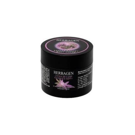 Crema de corp Kannabia Happy din semminte de canabis, 200g - Herbagen