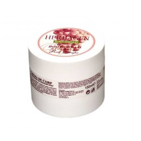 Crema de corp cu micronizat de strugure rosu, 150ml - Herbagen