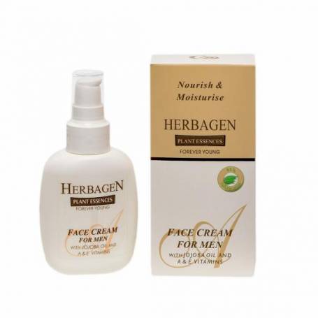 Crema de fata pentru barbati cu ulei de jojoba si vitaminele A si E, 100g - Herbagen