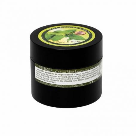 Crema de fata si corp Mint Leaves, 150ml - Herbagen