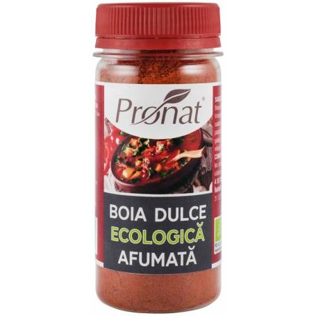 Boia de ardei dulce afumata, eco-bio, 60g - Pronat