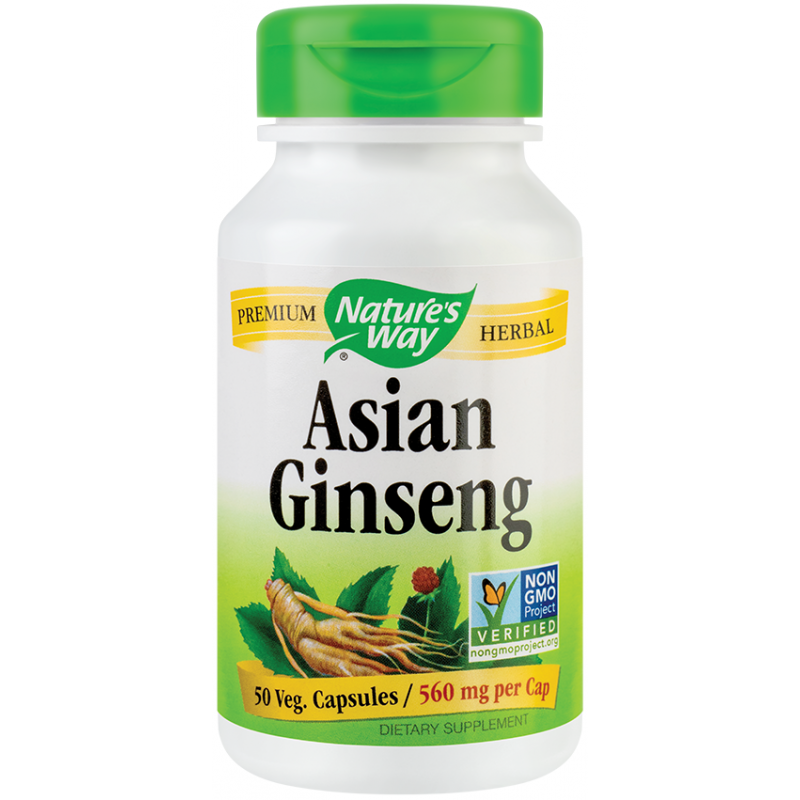 Asian Ginseng 560mg 50tb - Natures Way - Secom
