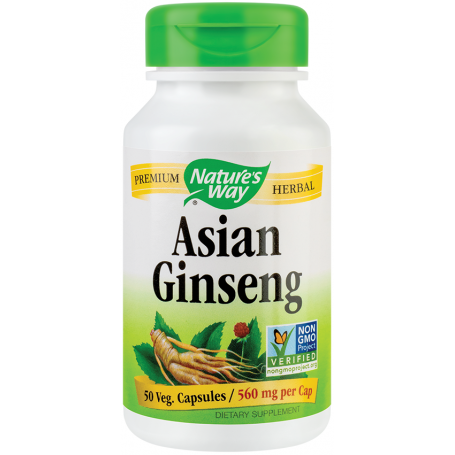 Asian Ginseng 560mg 50tb - Natures Way -  Secom 