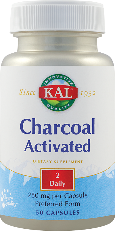 Charcoal activated (carbune medicinal) 280mg 50tb - kal - secom