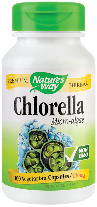 Natures Way Chlorella micro-algae 410mg 100tb - nature's way - secom