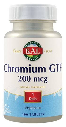 Chromium gtf 200mcg 100tb - kal - secom
