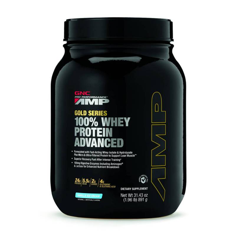 Proteina Din Zer, Cu Aroma De Vanilie, Amp Gold Series 100% Whey