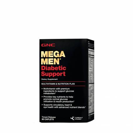 Suport Diabetic Multivitamine Pentru Barbati, Mega Men Diabetic Support 90 Tablete - GNC