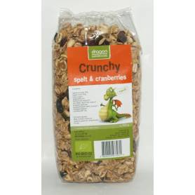 Muesli CRUNCHY cu spelta si merisoare 300g - eco-bio - Dragon Superfoods