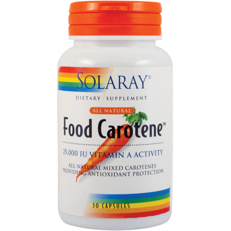 Food Carotene 25000UI 30tb - Solaray - Secom