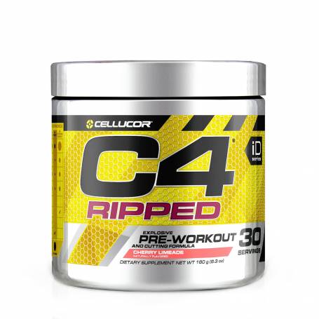 Cellucor C4 Ripped, Formula Pre-workout - inainte de antrenament, aroma Limonada cu Cirese, 180g, GNC