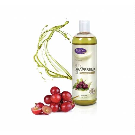 Grapeseed Pure Oil(ulei samburi de struguri) 473ml - Life Flo - Secom