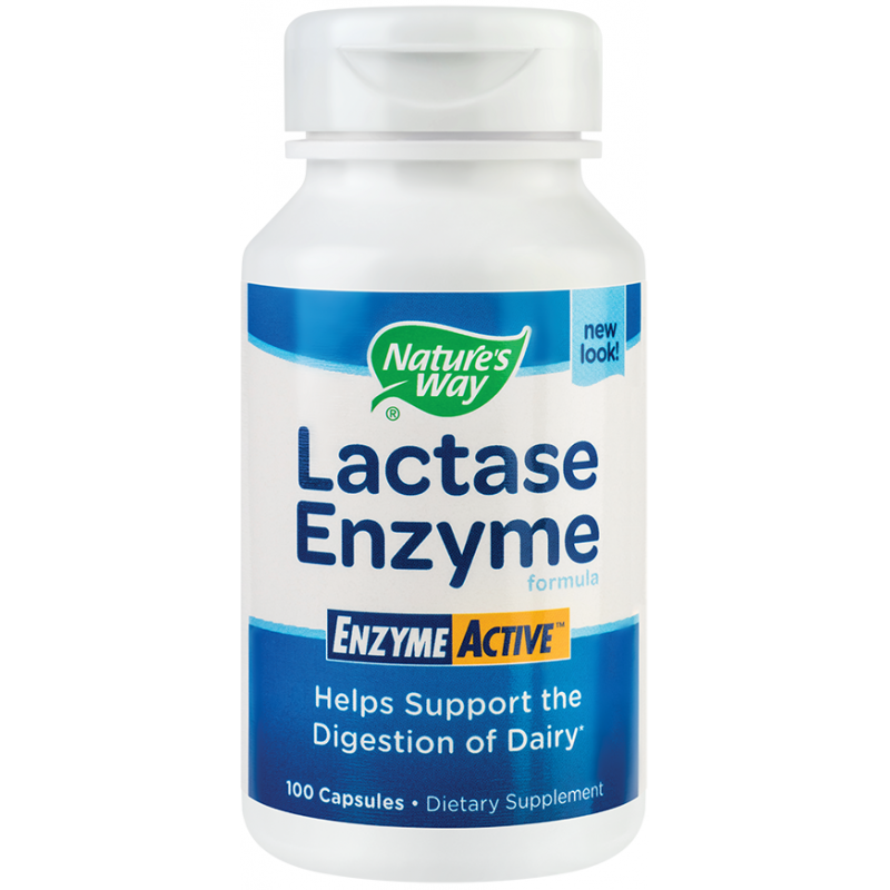 Lactase Enzyme Active - Lactaza - 100tb - Nature's Way - Secom