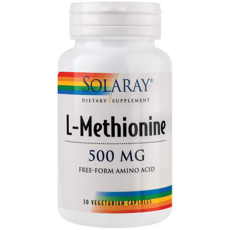 L-Methionine 500mg 30tb - Solaray - Secom