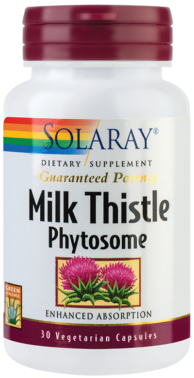 Milk thistle phytosome 30tb - solaray - secom
