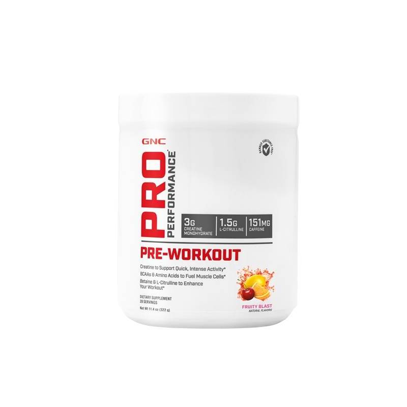Pre-workout Cu Aroma De Mix De Fructe, Pro Performance 322g - GNC