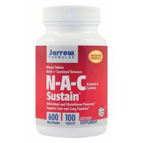 N-A-C Sustain 600mg 100tb - Jarrow Formulas - Secom