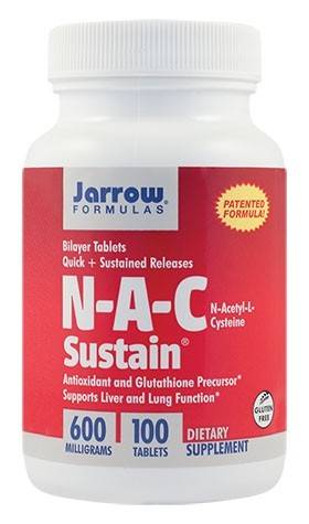 N-a-c sustain 600mg 100tb - jarrow formulas - secom