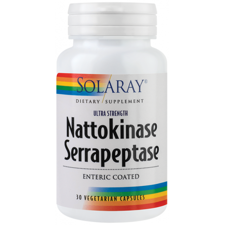 Nattokinase Serrapeptase 30tb - Solaray - Secom