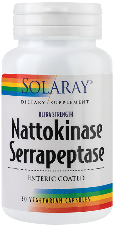 Nattokinase serrapeptase 30tb - solaray - secom