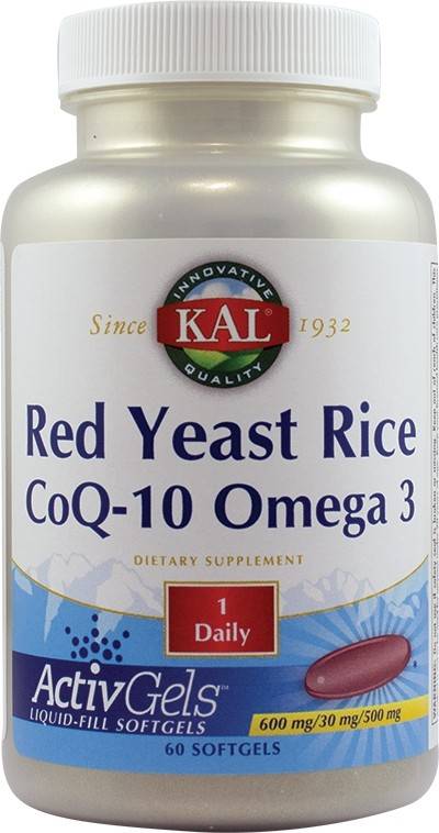 Red yeast rice coq-10 omega-3 60tb - kal - secom